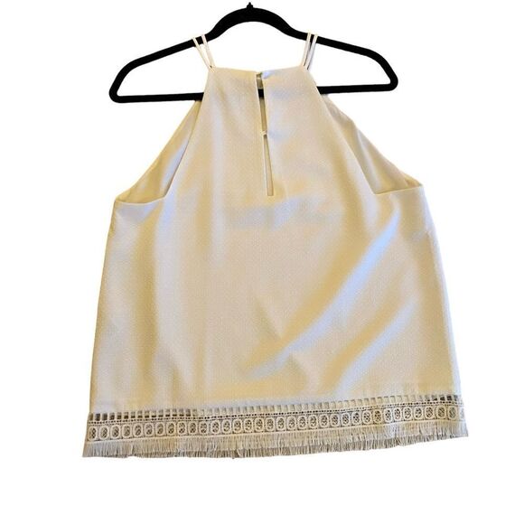 EUC cooper & ella White Sleeveless Top - Picture 5 of 6